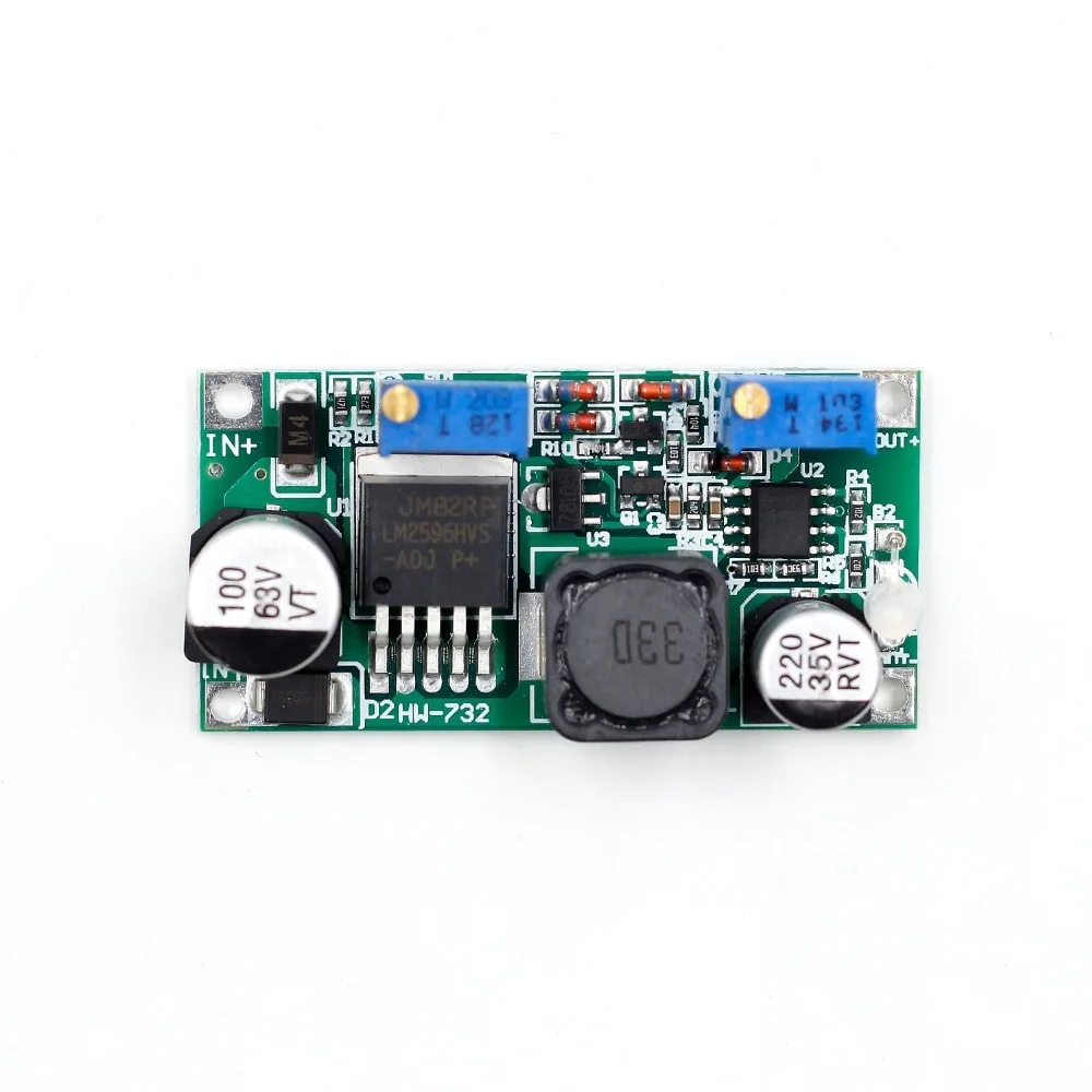 Новый LM2596HV DC понижающий CC CV Регулируемый блок питания 1 25 30 в 15 Вт|Интегральные
