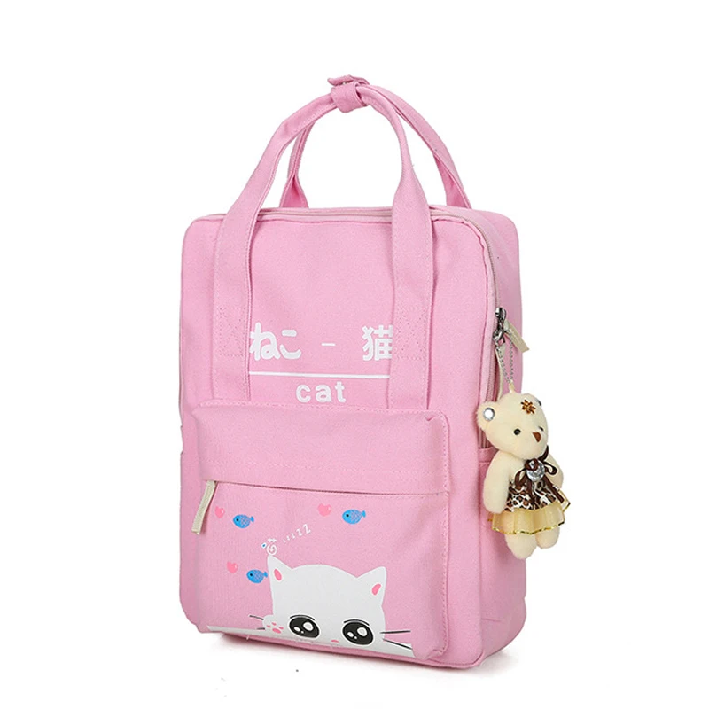 Модный рюкзак высокого качества Молодежный холщовый для девочек-подростков