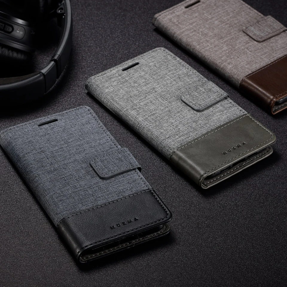 Роскошная джинсовая ткань + кожаный кошелек-книжка чехол для LG G5 G6 Q6 V20 V30 V35 V40 G8S ThinQ