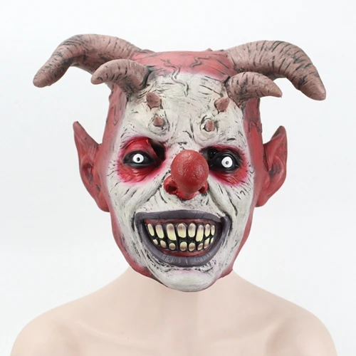 clown mask GNHYLL Белл клоун маски ужасный страшный Клоун Маска для взрослых мужчин Латекс Хэллоуин клоун злой убийца демон Клоун Маска - Цвет: clown mask
