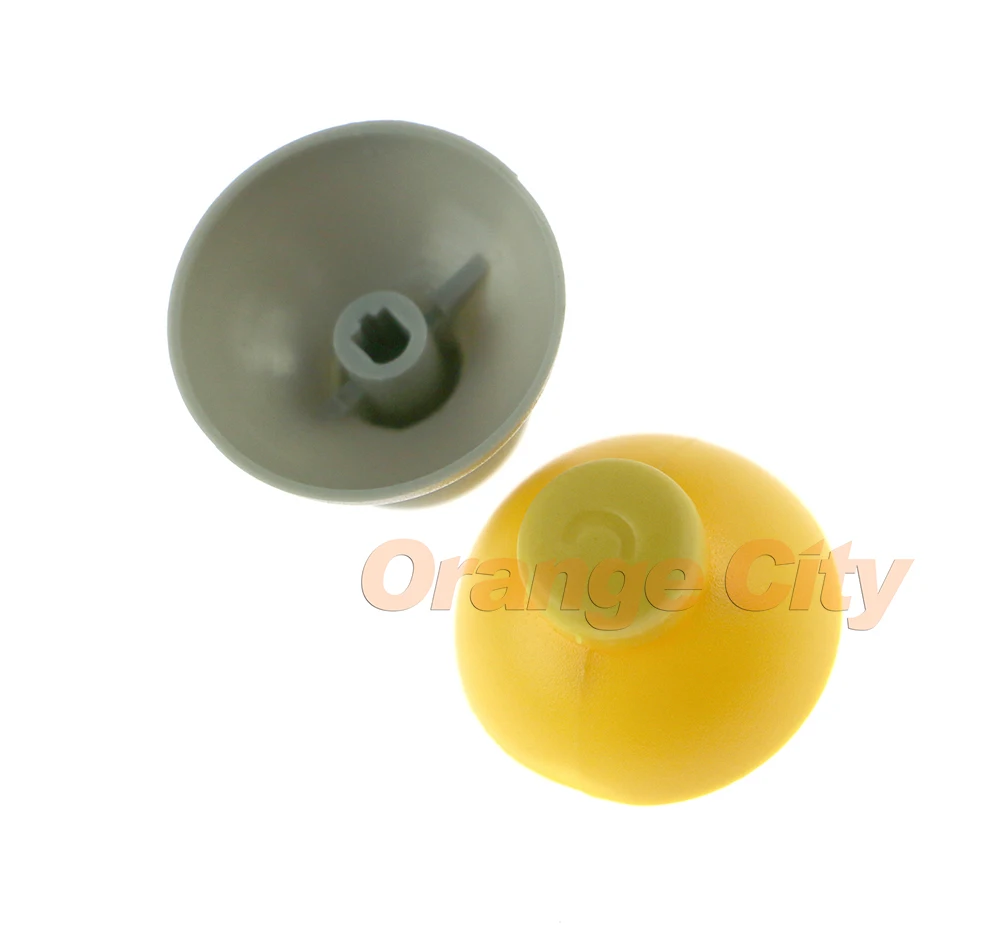 

ChengChengDianWan Gray & Yellow Analog Thumbsticks 3d joystick Caps replacement For NGC Gamecube Controller 200pcs=100pairs