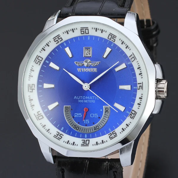 WINNER классический мужской футляр для часов из сплава автоматический механический