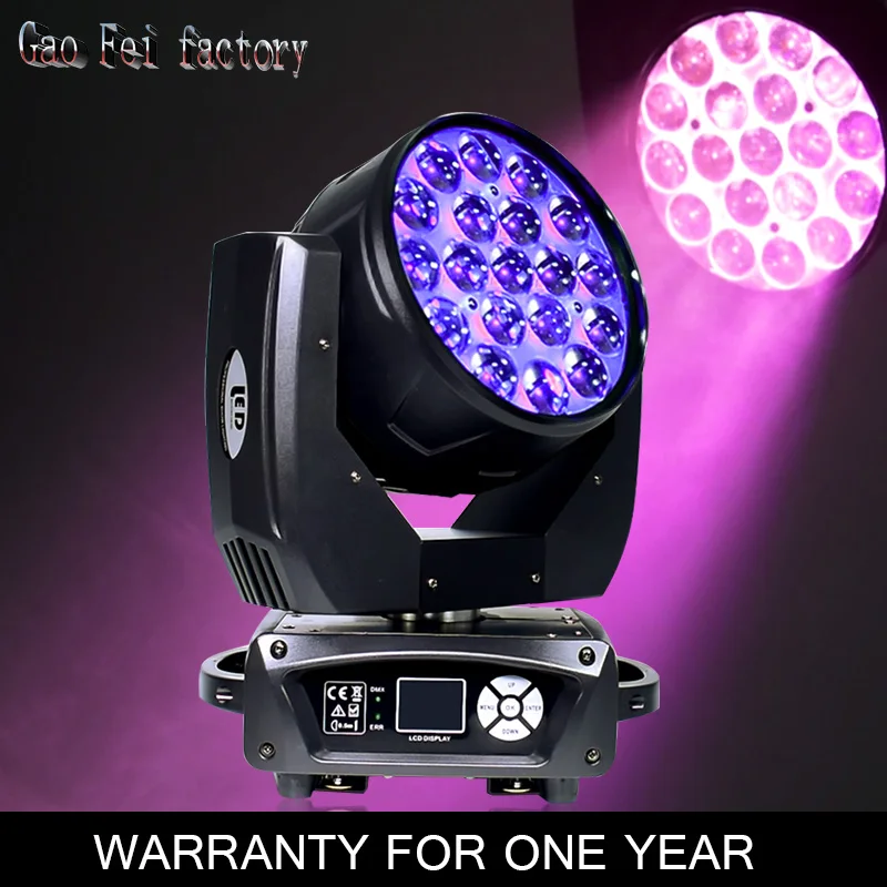 19X15W гибрисветильник ный движущийся головной светодиодный зум Lyre Wash Light RGBW Луч