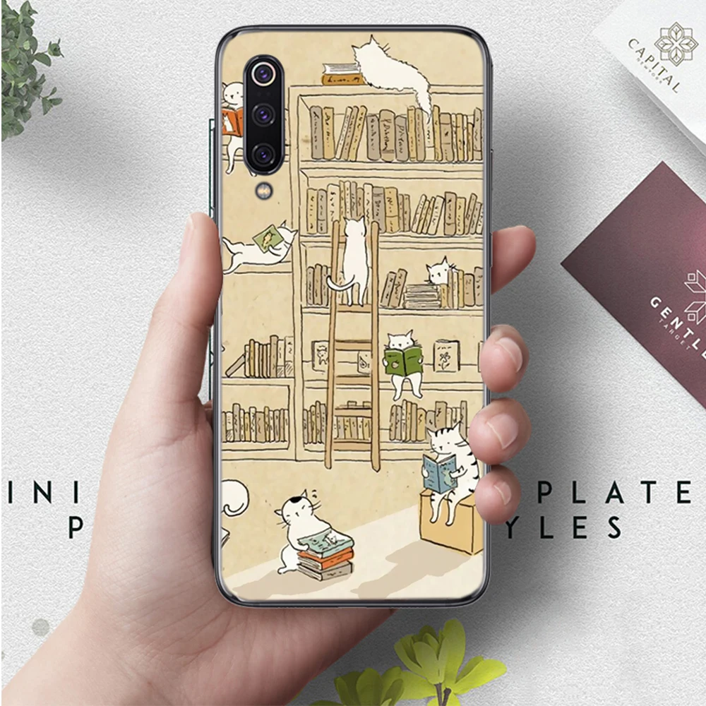 Японский кот напиток шаблон кожи специальный силиконовый чехол для xiaomi mi 5X6 6X8 9 SE 9T Pro CC9E CC9 A3 F1 A1 A2 Lite MAX 3 - Цвет: 9