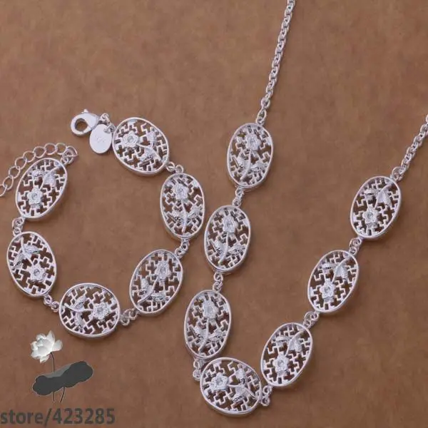 Комплект украшений из серебра 925 пробы AS186 набор модных украшений/cbqaksxa fmgaodna