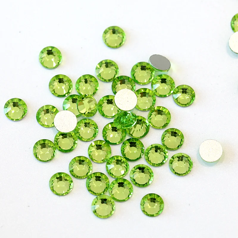 2028 SS3 к SS34 светильник Peridot не горячая фиксация стразы с плоским основанием