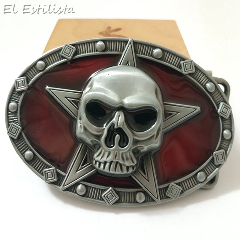 Новое поступление 3D металлический ремень с черепом пряжка ручная работа сделай