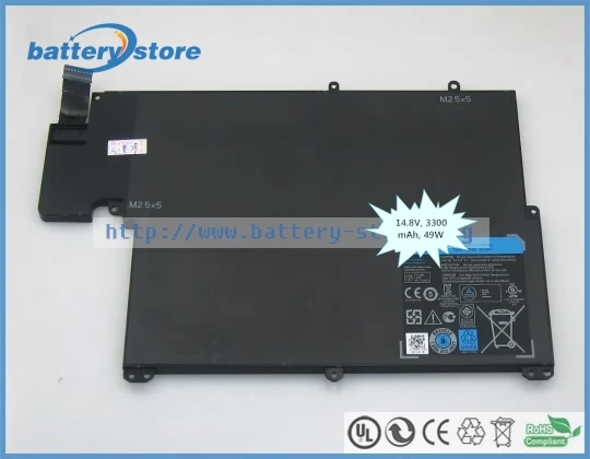 Подлинный TKN25 0V0XTF VOXTF Аккумулятор для Dell vostro 3360 DELL Inspiron 5323 li-ion 14 8 V 3300mAh 49W |