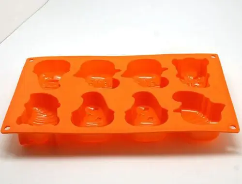 Силиконовая форма для торта на Хэллоуин 8 отверстий тыква призрак кошка зомби