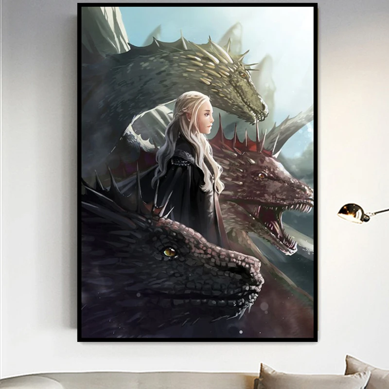 Полная квадратная дрель Игра престолов алмазная живопись 5D DIY Вышивка