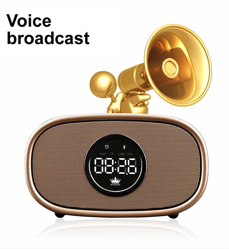 KINGONE K66 многофункциональный стерео Bluetooth громкая 16 Вт Динамик BT4.2 FM AUX USB TF карты громкой связи MIC сигнализация функции часов
