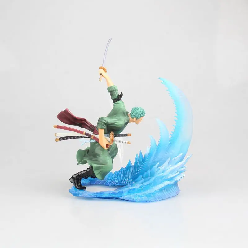 

Anime ONE PIECE The Straw Hat Pirates Roronoa Zoro Combat Scene PVC Action Figure Collectible Model Toys For Child Birthday Gift