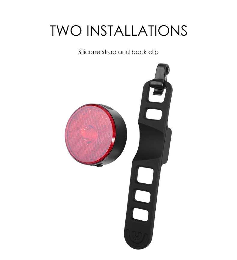 GACIRON W08-10A USB Перезаряжаемые Предупреждение велосипед хвост светильник две установки велосипедный светильник Водонепроницаемый светодиодный потолочный светильник