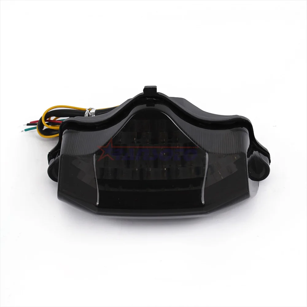 RANSOTO Motorcycle Smoke LED Tail Light Rear Lamp w/ Turn Signals Integrated For Yamaha FZ600 FZ6 2004-2009 |
