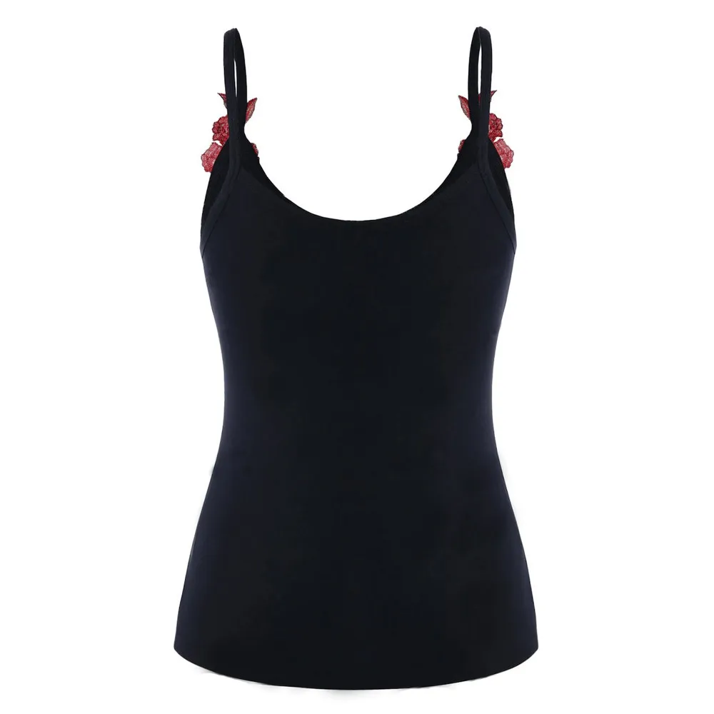 Женский топ с вышивкой укороченный розами готический без рукавов большие