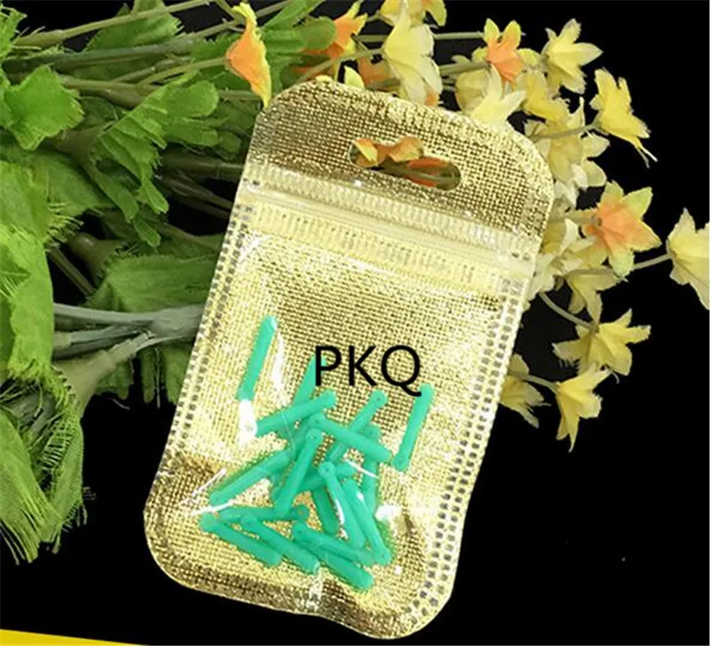 Мини сумка на молнии 100 шт./лот золотистая/Серебристая пластиковая упаковочная