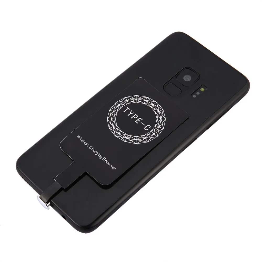 Qi беспроводной приемник зарядного устройства портативный Тип C порт легкий