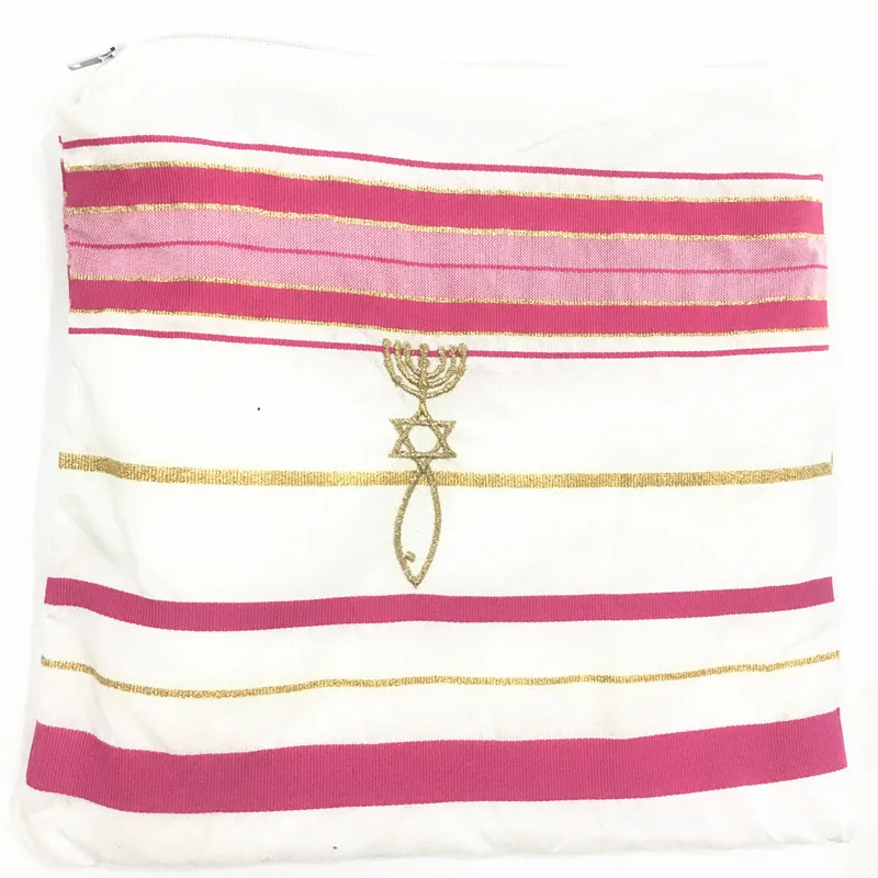 Pink Messianic Tallit молитвенный платок Talit синий и золотой с Talis сумка Israel Tallit - Цвет: Pink