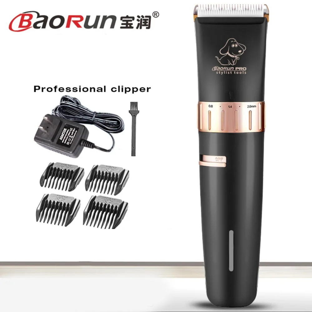 

Brand Baorun T2 3.7V recharge professional electric hair clippers trimmers shaver machine pet dog clipper for dogs haircut