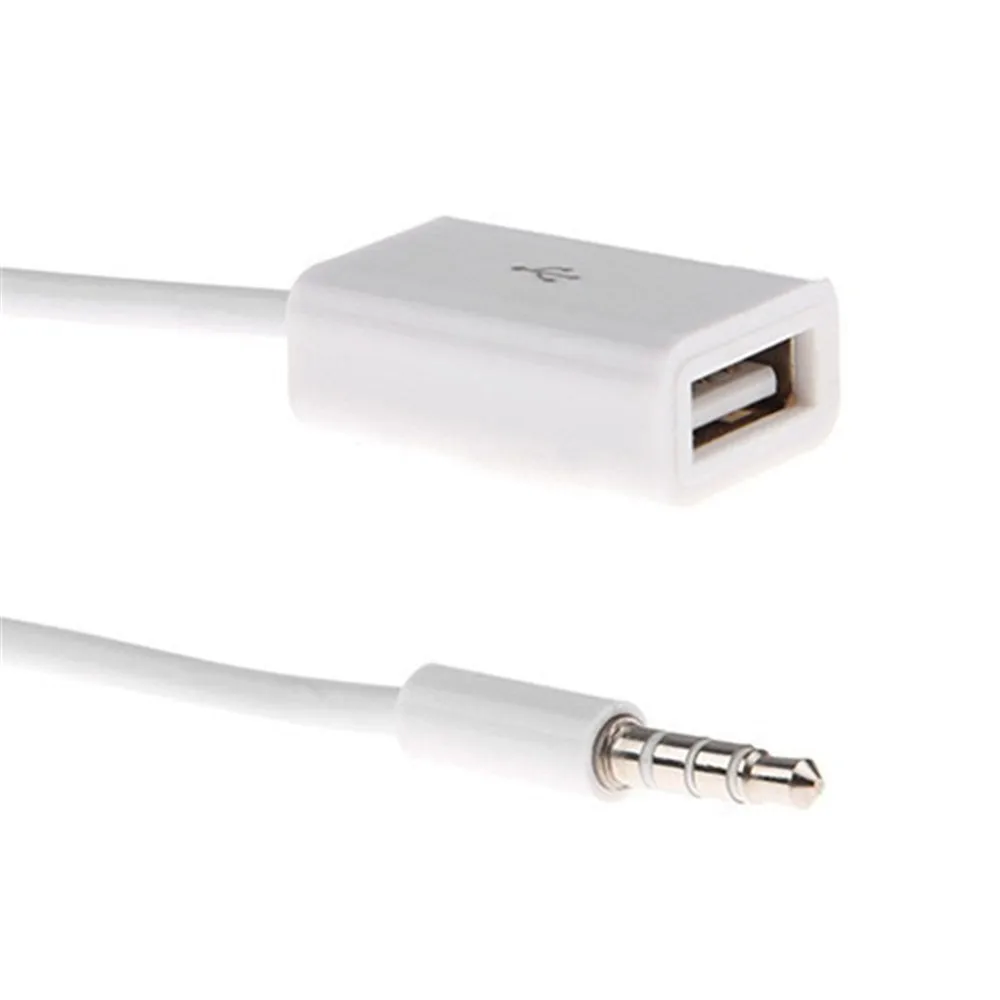 Автомобильный MP3 аудио разъем AUX 3 5 мм штекер USB 2 0 кабель-конвертер кабель для
