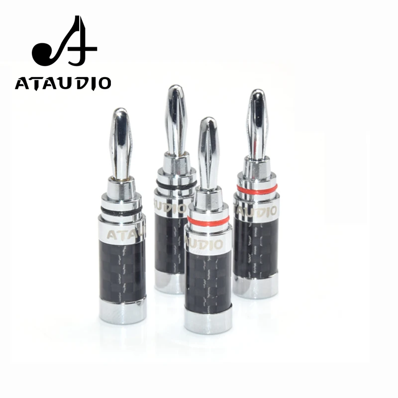8 шт. ATAUDIO Hifi банановый разъем высококачественный кабель для динамика из