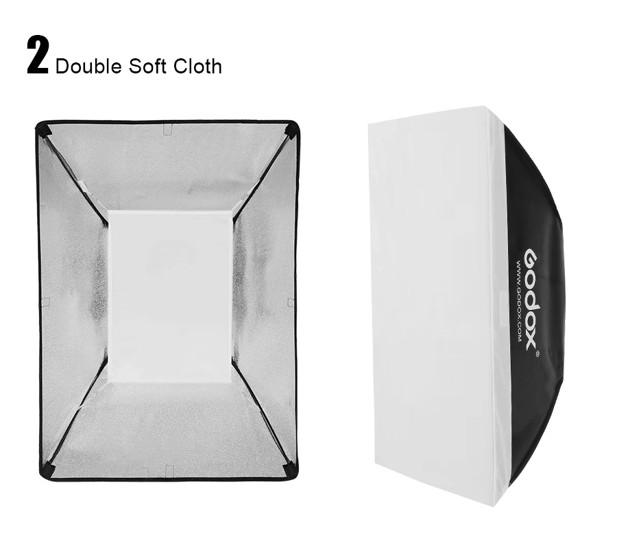 Godox 50x70 см 2" x 27" сотовый софтбокс с решеткой с универсальным креплением для K-150A K-180A E250 E300 300SDI студийная вспышка стробоскоп