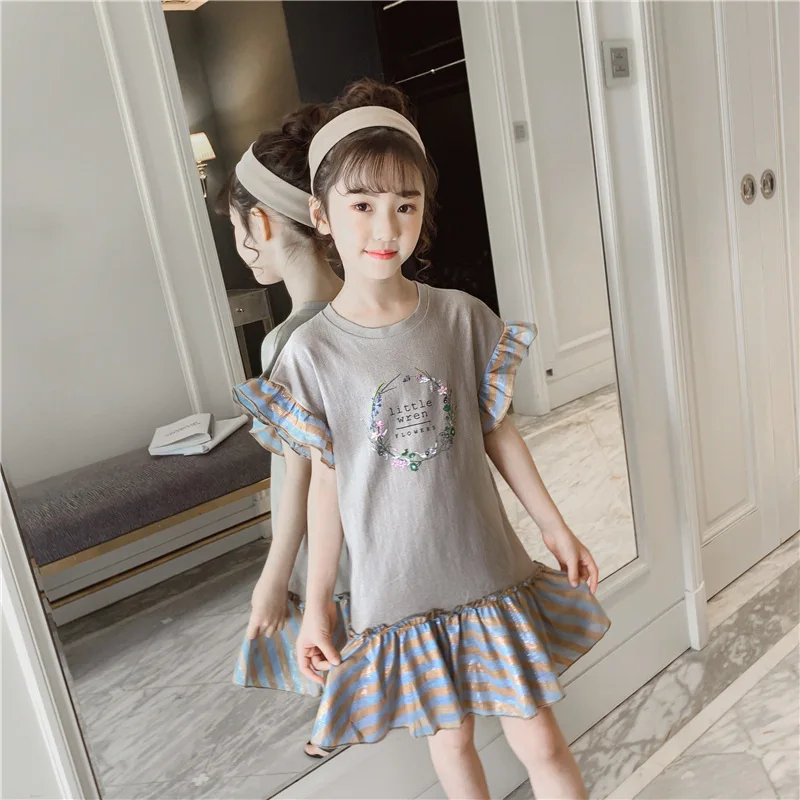

Toddler Baby Girls Princess Dresses Ruffles Sleeve Kids Dress for Little Girl Birthday A-Line Dresses Summer Clothes New Arrived