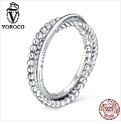 VOROCO,, настоящее 925 пробы, серебряные, винтажные, Лондонский город, кольца для женщин, модные, вечерние, свадебные, роскошные, хорошее ювелирное изделие, подарок BKR474