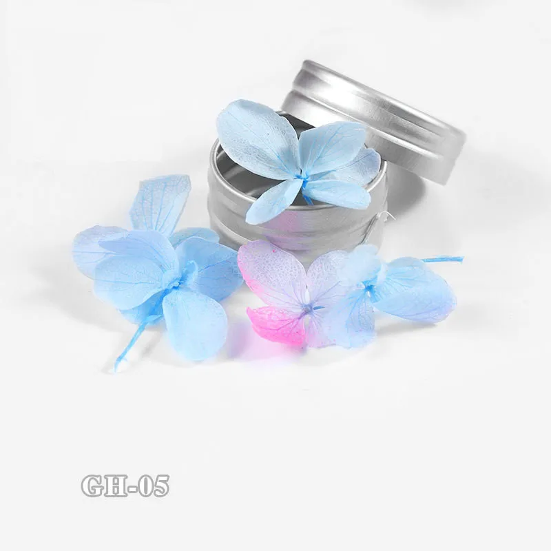 12 коробок сушеные цветы украшение для ногтей натуральная наклейка в виде цветка