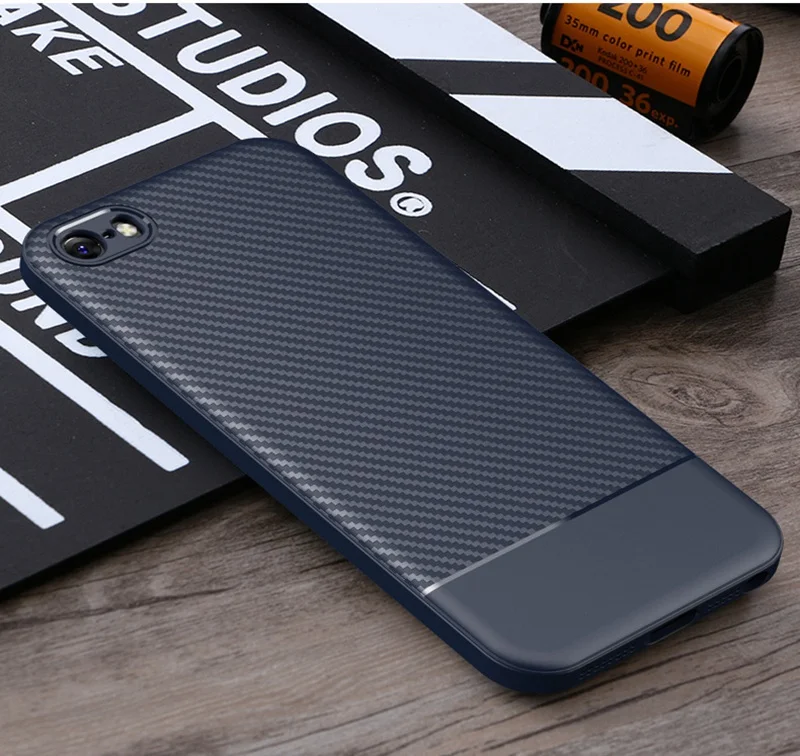 Чехол из углеродного волокна для iphone XS MAX XR iphone 7 5S 5 se 8plus Мягкий чехол для iphone 8 7 plus 6s 6 s plus X 10 11 pro чехол s