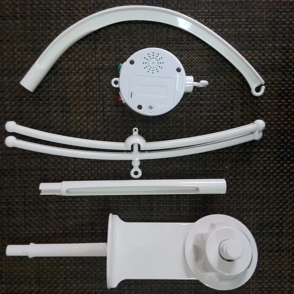 Электрический музыкальный мобиль для кроватки 12 песен с удлиненным кронштейном