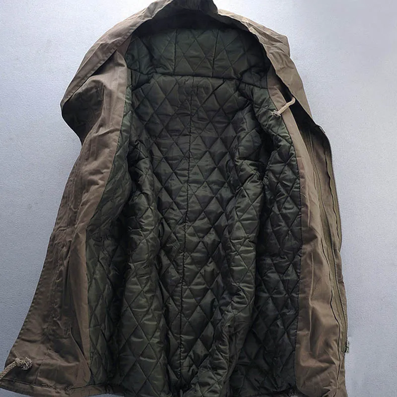 Прямая поставка толстая парка мужская куртка новинка приталенные повседневные