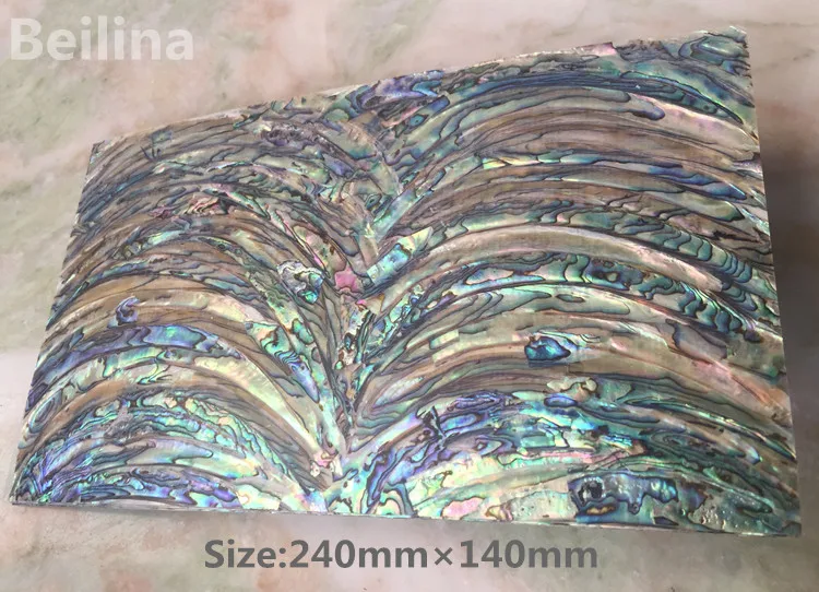 Тип M Новая Зеландия paua abalone оболочки ламинат лист для резных материалов и деревянная инкрустация домашнего ремесла украшения размер 240 мм/140 мм