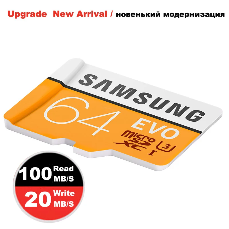 Карта памяти Новое прибытие samsung карта micro sd карты памяти 64 ГБ evo 32 ГБ Class10 TF mini sim Memoria Карты C10 100 МБ/С. SDHC/SDXC UHS-1