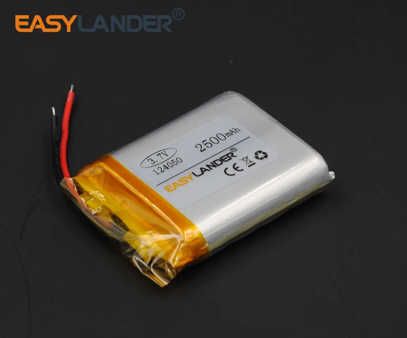 3 7 V 2500mAh 124050 литий полимерный ионный аккумулятор для bluetooth MP3/MP4/MP5 GPS PSP Lampe спикер