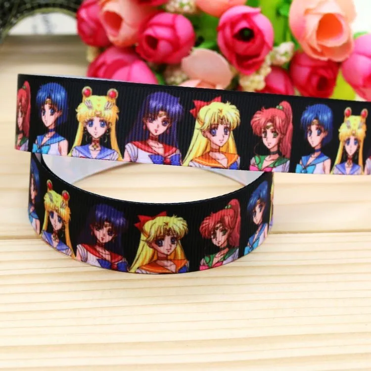 7/8 '', головная повязка с angely printed grosgrain, бант для волос, вечерние украшения,, OEM 22 мм D359