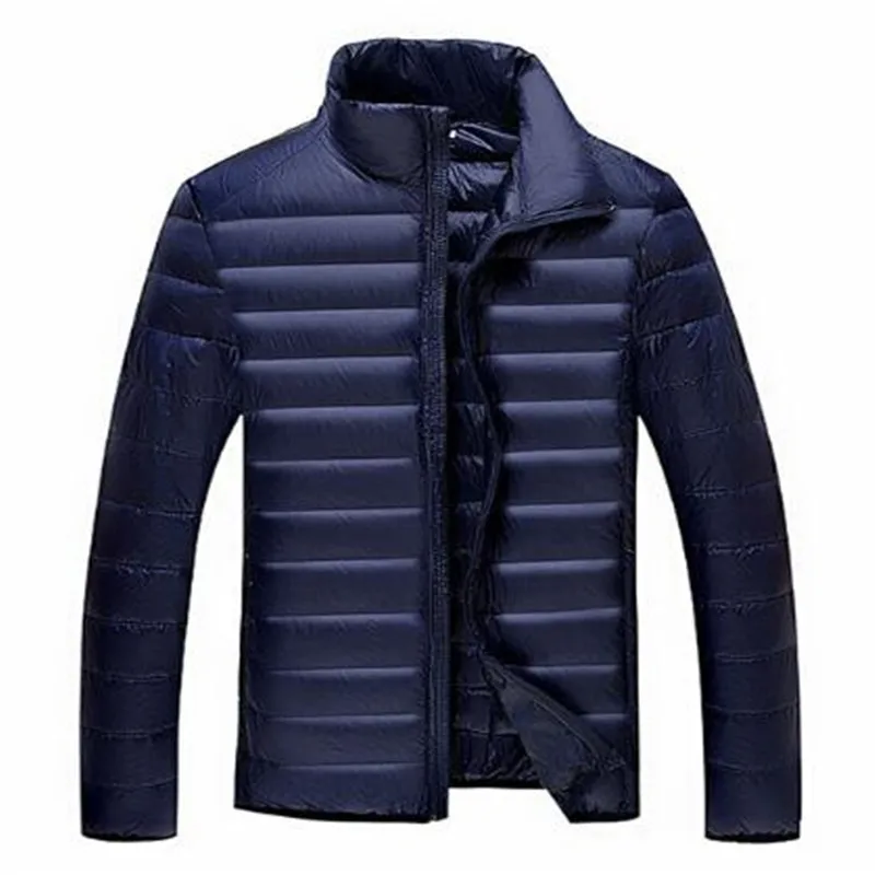 Мужская куртка на утином пуху Plus 5XL 6XL 7XL сверхлегкая пуховая для мужчин верхняя