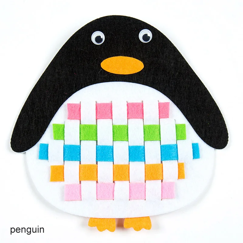 penguin Своими руками Дети Высокое качество нетканые клип детские игрушки для изучения DIY фетровая ткань ремесла детский сад Раннее Обучение - Цвет: penguin