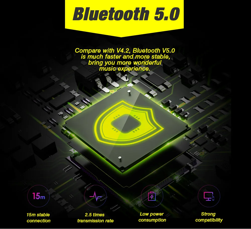 Беспроводные Bluetooth наушники DACOM L15 IPX5 водонепроницаемые спортивные 5 0