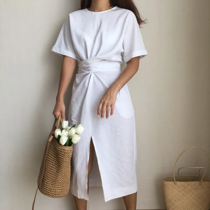 Женское летнее платье пачка Повседневное средней длины до колена