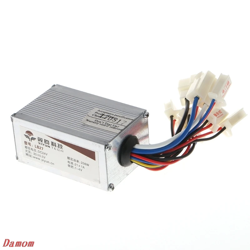 Горячая Распродажа DC 24V 250W контроллер скорости двигателя для электрического