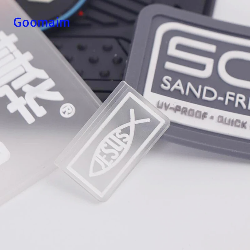 

custom PVC labels in garment labels clothes tag washable rubber private logo flag label for jeans brand PVC sewing tag for shoes