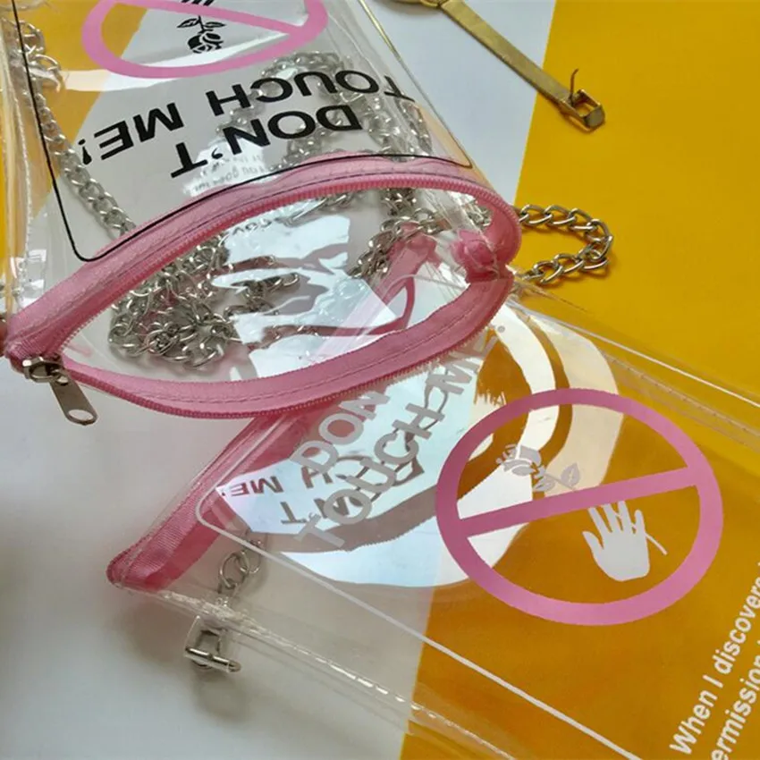 M554 2017 Летняя женская сумка мессенджер прозрачная как на дыхание симпатичная с