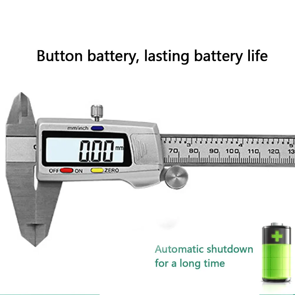 Точный Электронный штангенциркуль из нержавеющей стали с цифровым дисплеем