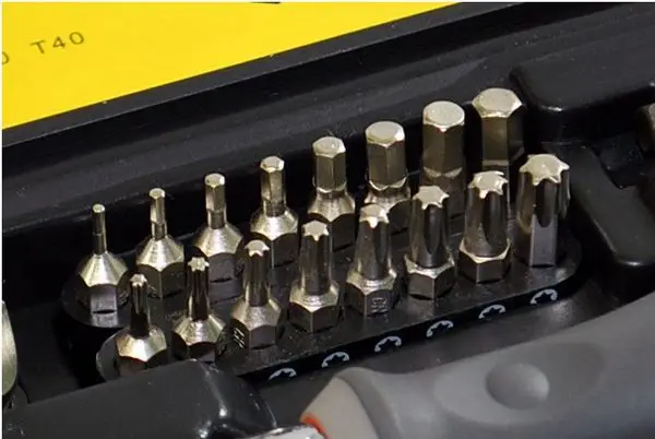 R'DEER высокого качества torx биты 46 шт CR V отвертка Набор инструментов для ремонта