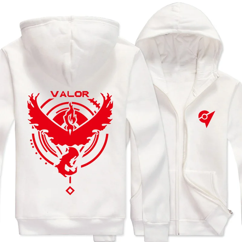 Новые толстовки для мужчин и женщин для Аниме Pokemon Team Mystic Valor Instinct дизайн толстовка унисекс пальто толстовка