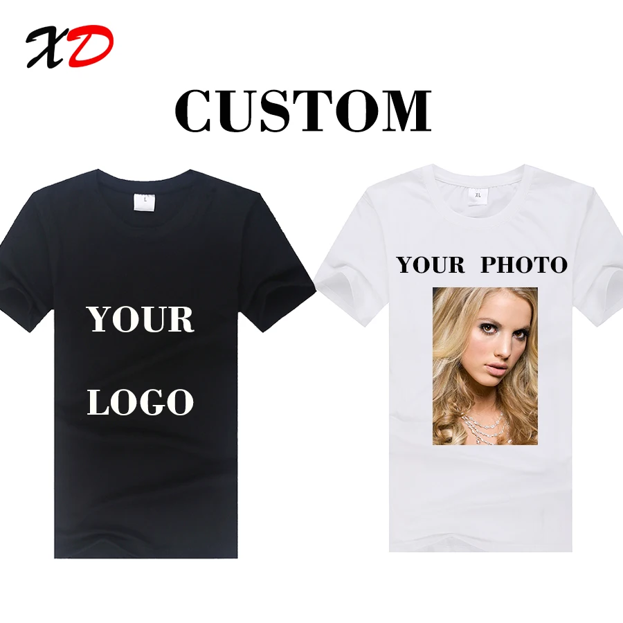 Летняя мужская футболка с круглым вырезом и коротким рукавом на заказ