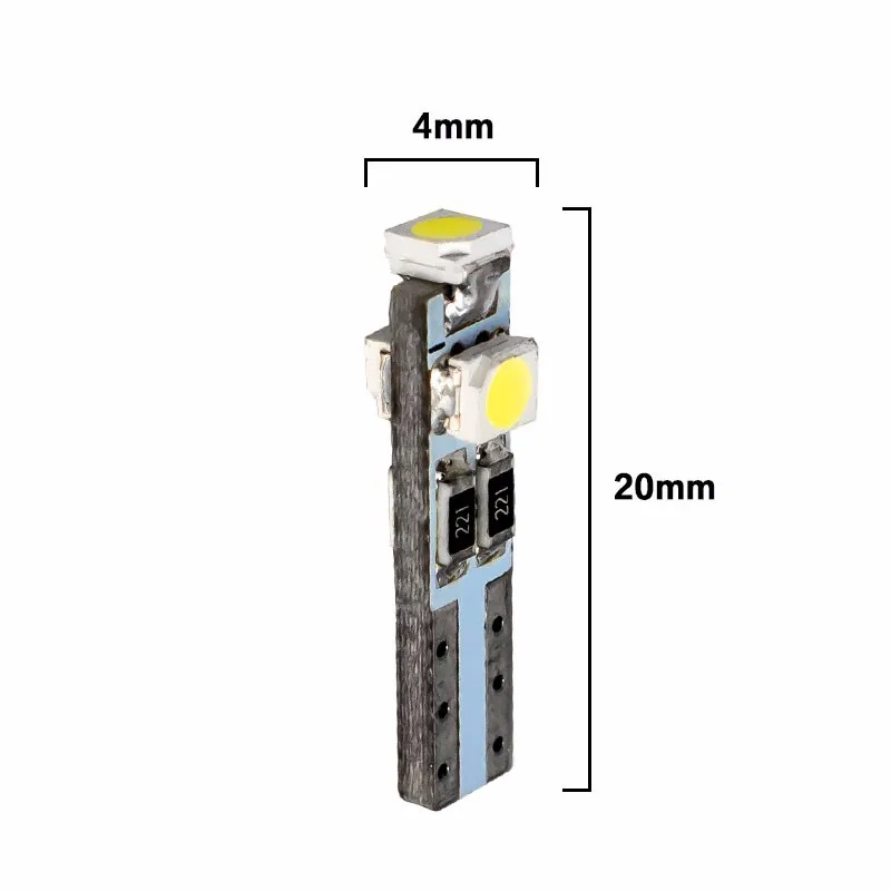 1 шт. T5 W1.2W W3W 74 85 86 206 3 SMD 1210 3528 светодиодный интерьер автомобиля светильник Авто клиновидные боковые панели датчик прибора светодиодные лампы 12V