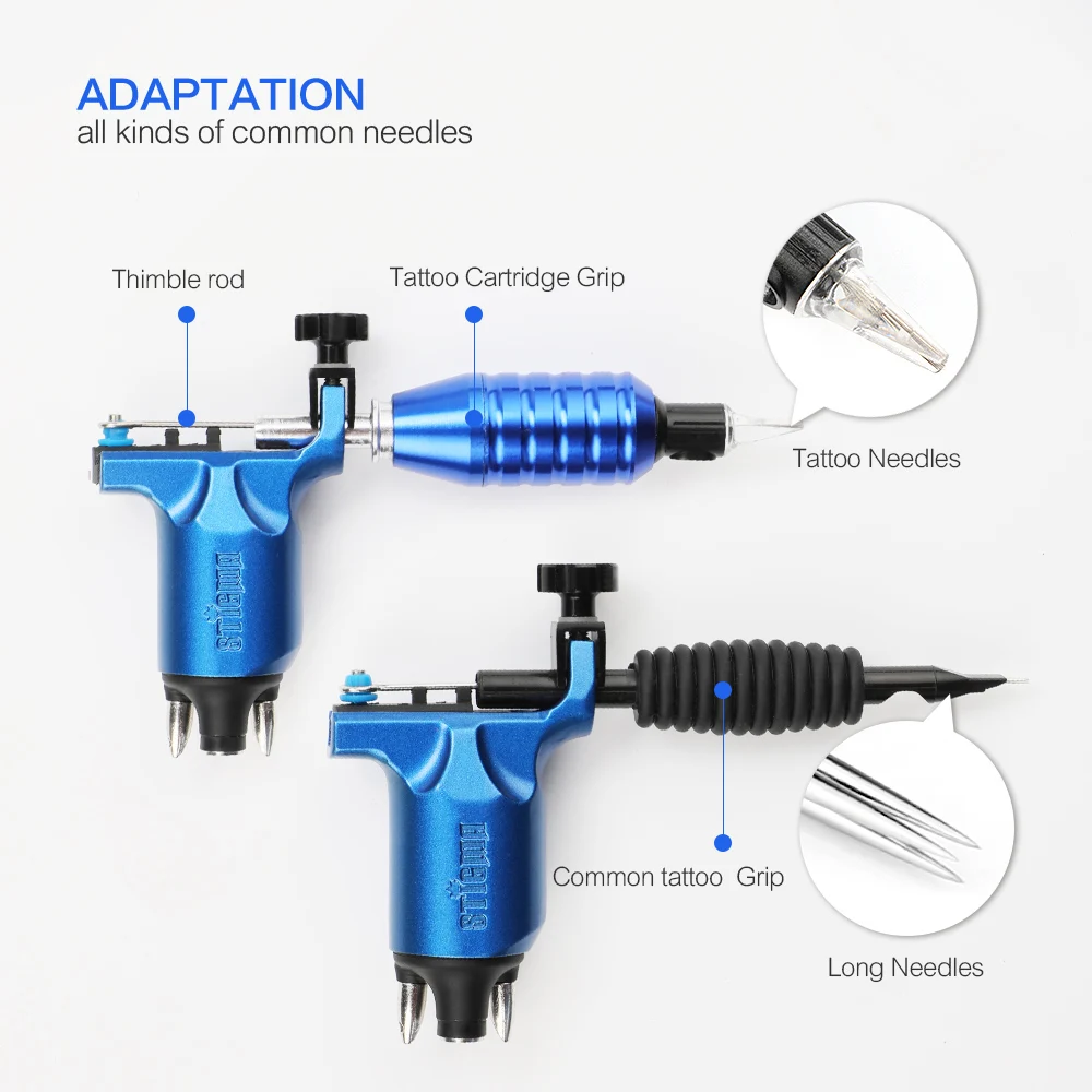 Роторная тату машинка для бровей с регулируемым пистолетом мощный мотор 10 Вт 8000