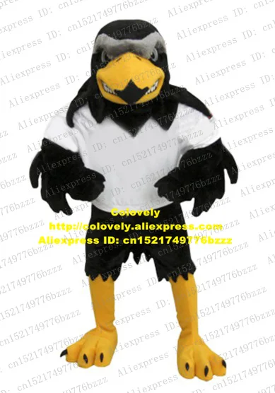 Костюм-талисман черно-белый Eagle Hawk Glede Tercel Lanneret Tiercel Falcon белая рубашка желтые когти